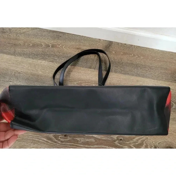 Victoria's Secret Hand Bag Christmas Plaid Large‎ tote #7 - Picture 3 of 5